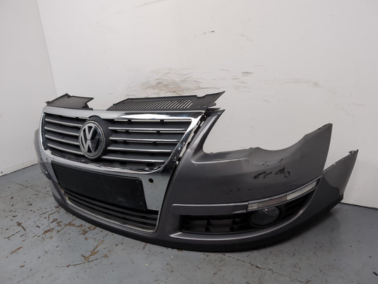 Volkswagen Passat Sel Tdi Front Bumper Grey La7t 2006-2010 - photo 2