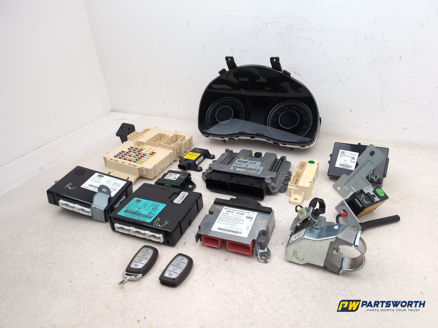 Hyundai I40 Style Crdi Complete Engine Ecu Kit 1.7l Diesel 391202a206 2011-2018 - photo 2