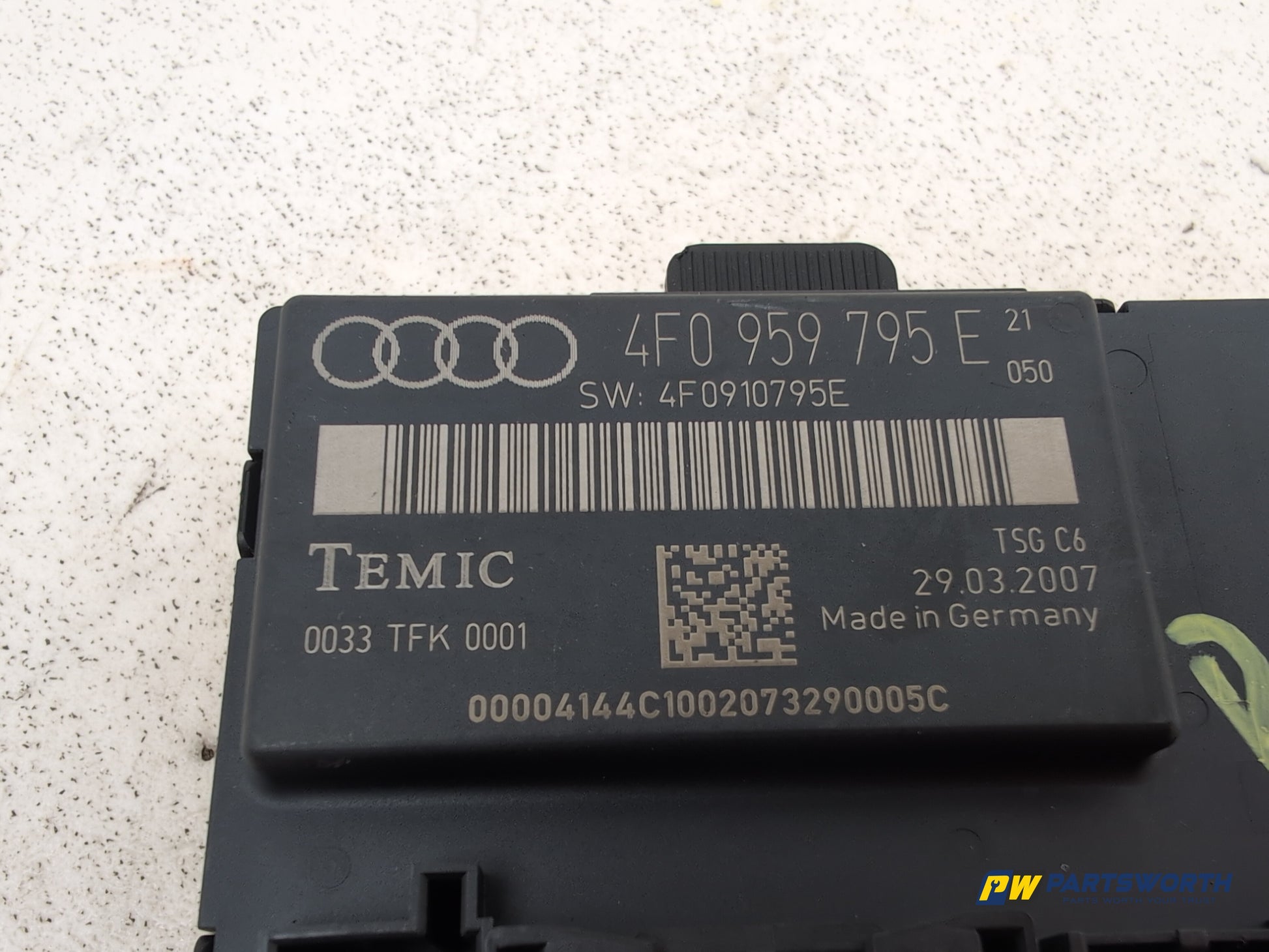 Audi A6 Se Tdi Quattro Door Control Module Unit Rear Left Passenger 4f0959795e - photo 2