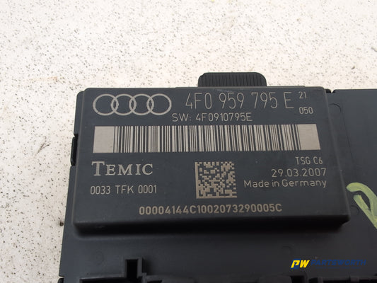 Audi A6 Se Tdi Quattro Door Control Module Unit Rear Left Passenger 4f0959795e - photo 2