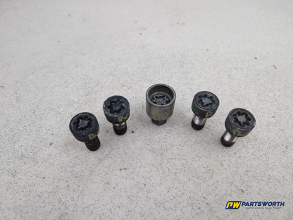 Audi A6 Se Tdi Quattro A Wheel Locking Nut Bolt Set 2005-2011 - photo 2