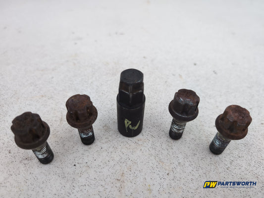 Bmw E81 E82 E90 E92 E46 E39 E60 E63 Locking Wheel Nut Set - photo 2