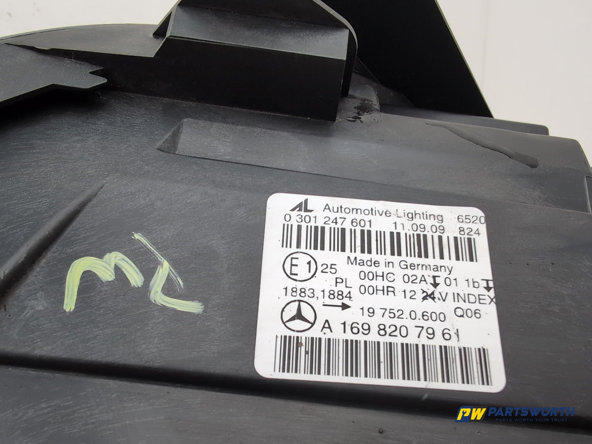 Mercedes-Benz B160 Sport Cvt Headlamp Lh Passenger Side A1698207961 2005-2011 - photo 8