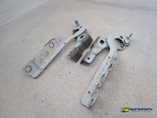 Citroen C4 Vtr+ Hdi Bonnet Hinges Pair White Ewp 2010-2013 - photo 2