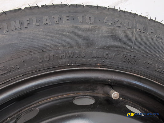 Mercedes-Benz B160 Sport Cvt Space Saver Spare Wheel And Tool Kit 125/90 R16 - photo 2