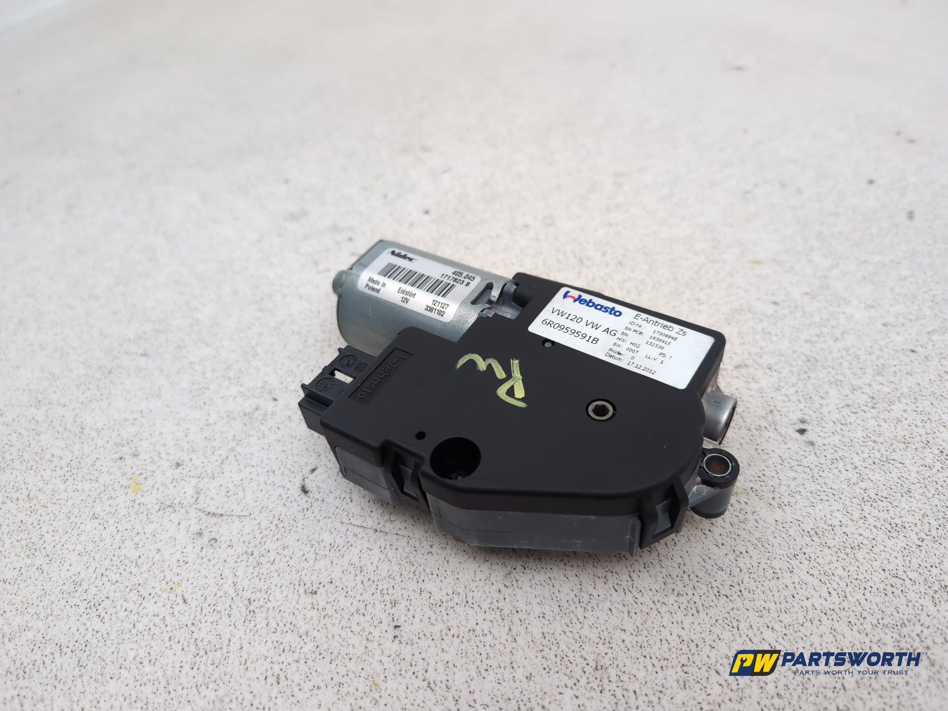 Skoda Citigo Se 12v Sunroof Electric Motor 6r0959591b 2012-2020 - photo 2