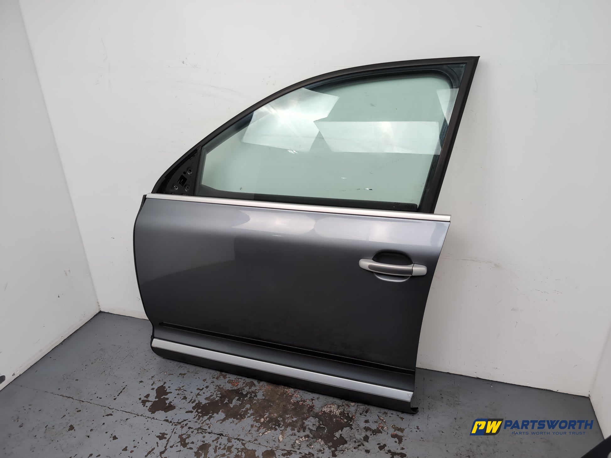 Porsche Cayenne E1 Door Front Lh Passenger Side Silver Ld7z 2003-2010 - photo 2