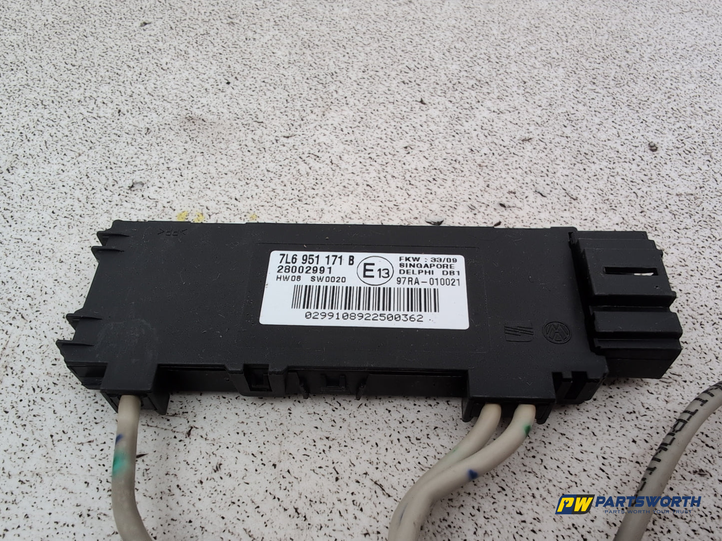 Volkswagen Touareg Altitude V6 Tdi A Ultrasonic Alarm Sensor 7l6951171 2007-2009 - photo 2
