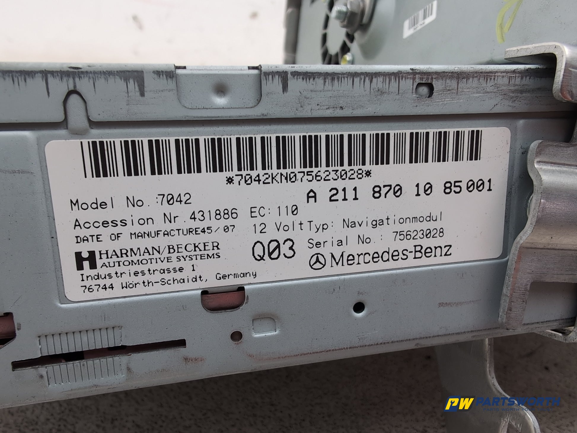 Satellite Navigation CD Unit 8