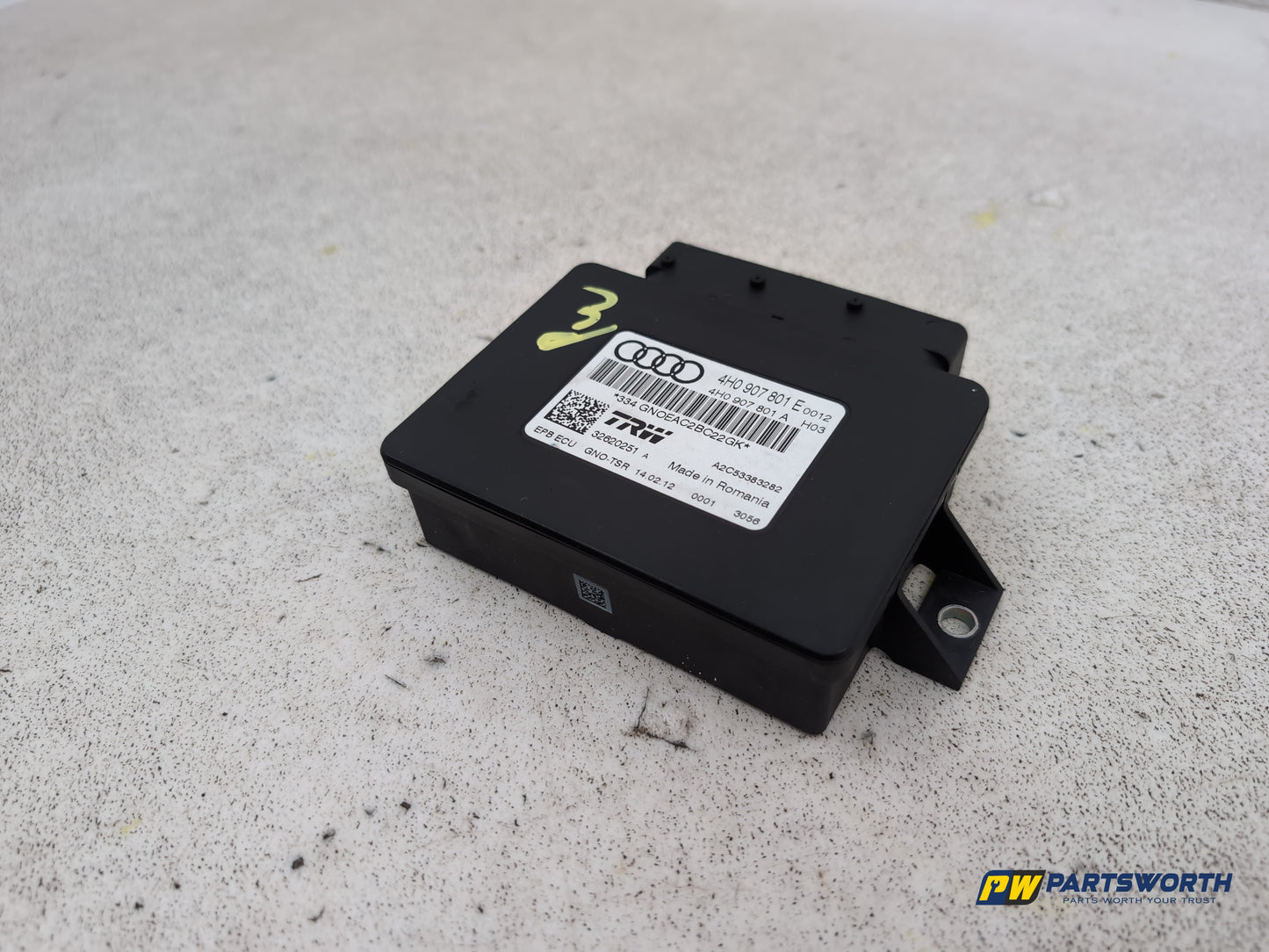 Audi A6 Se Tdi Quattro Auto Hand Brake Control Module Ecu 4h0907801e 2011-2012 - photo 2