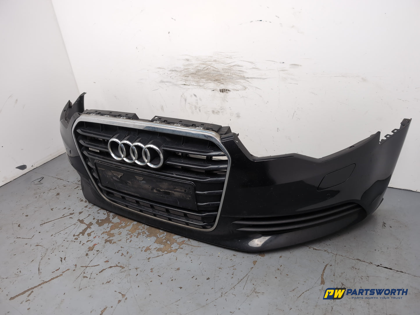 Audi A6 Se Tdi Quattro Auto Complete Front Bumper Briliant Black Ly9b 2011-2012 - photo 2