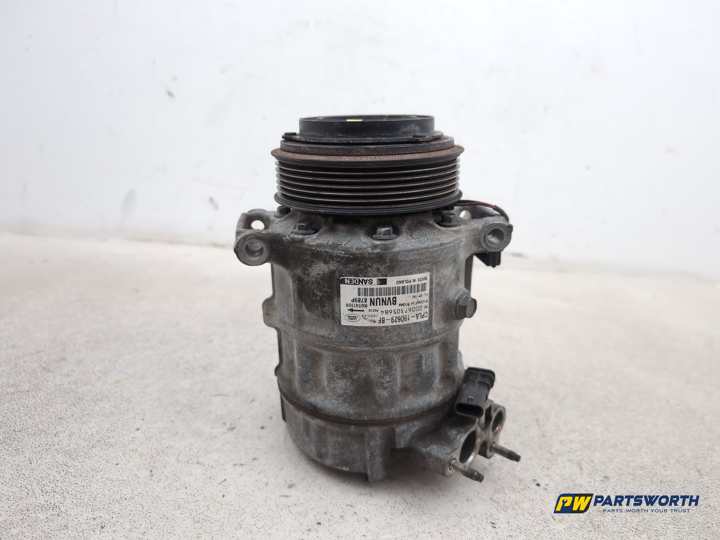 Jaguar Xf Portfolio D Air Conditioning Compressor Cpla19d629f 2015-2019 - photo 8