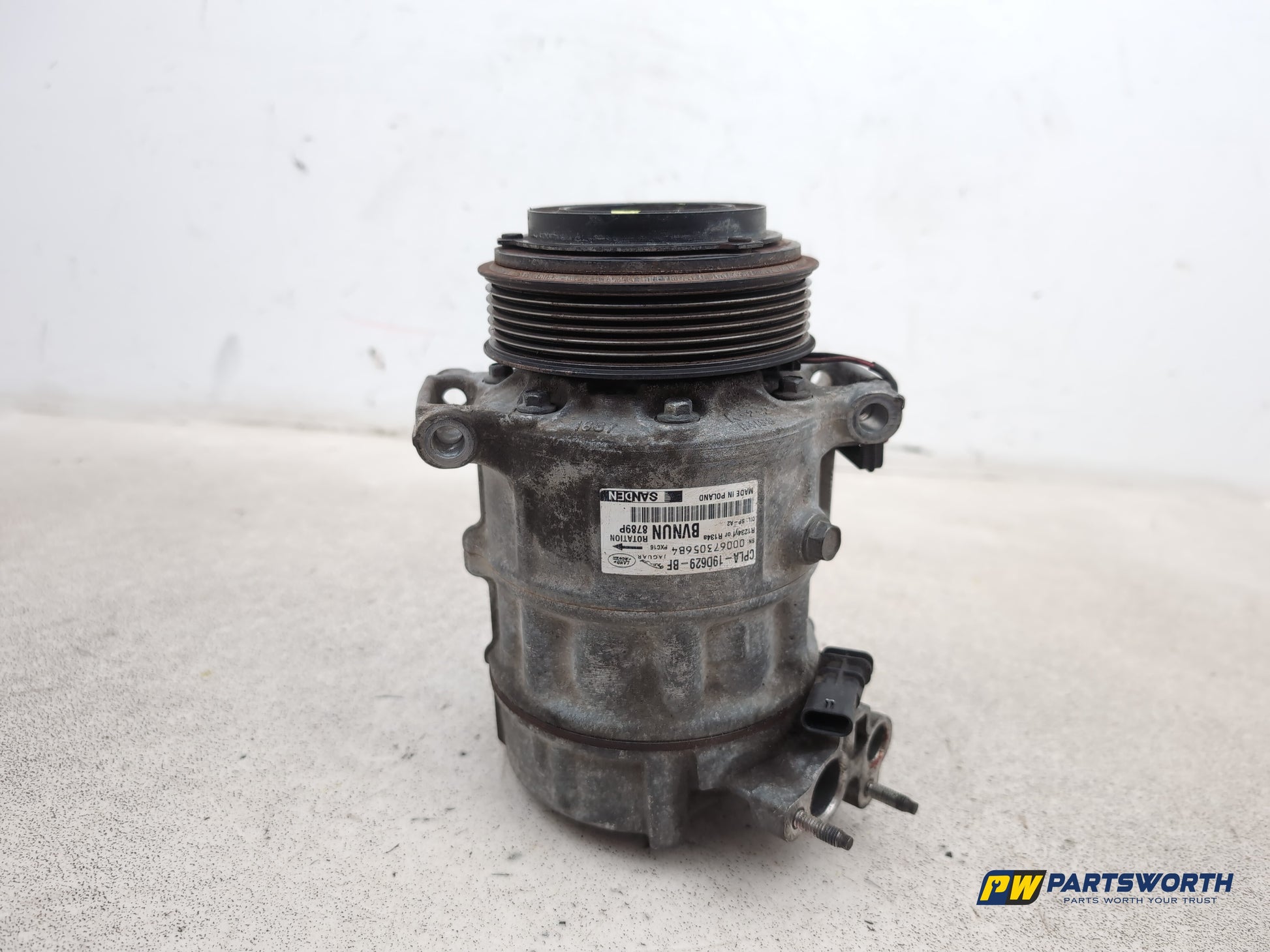 Jaguar Xf Portfolio D Air Conditioning Compressor Cpla19d629f 2015-2019 - photo 8