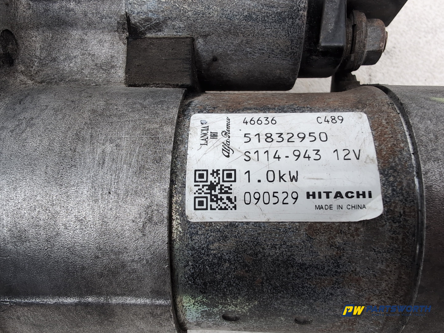 Fiat 500 Pop Starter Motor 51832950 2007-2009 - photo 2