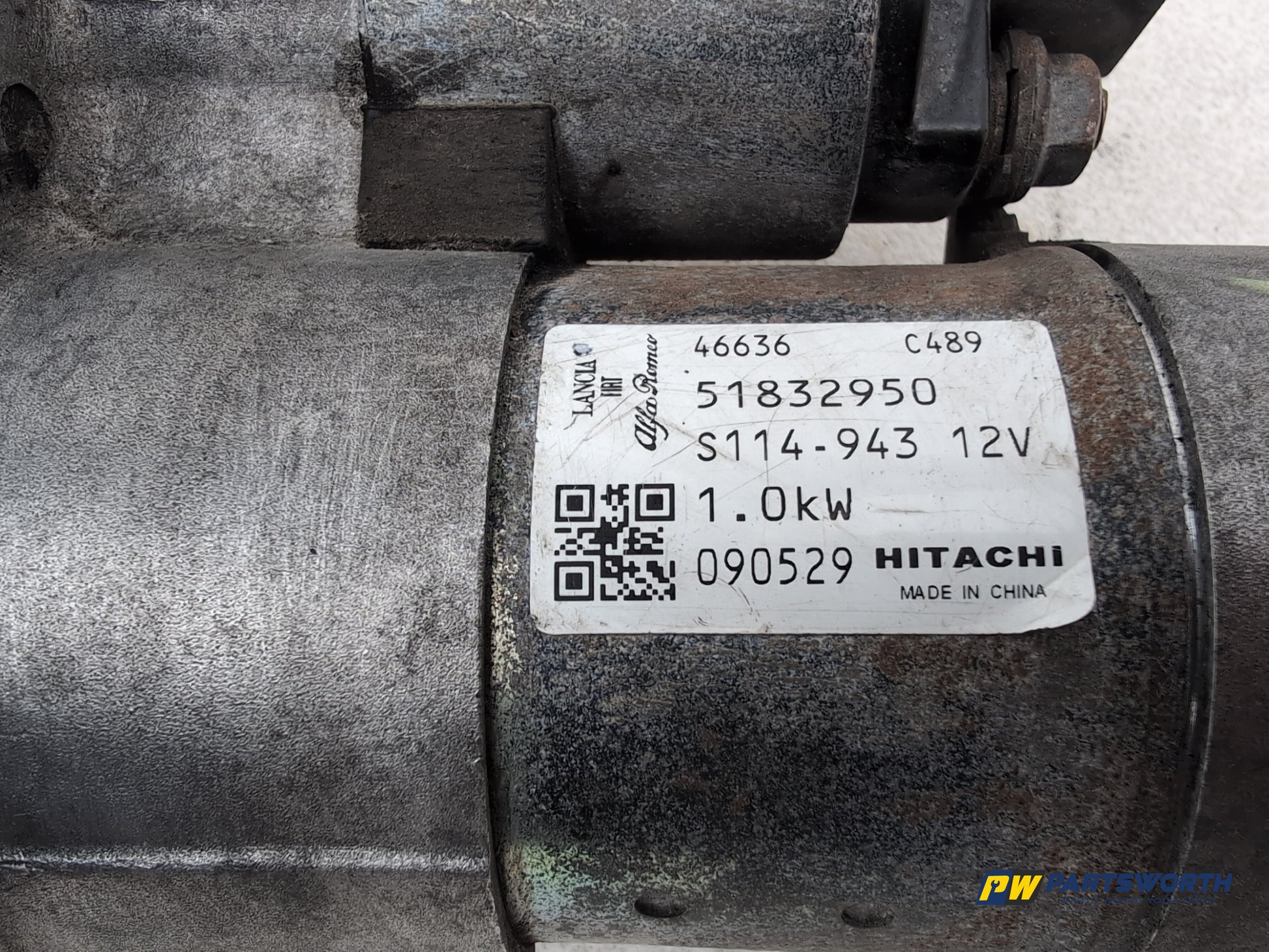 Fiat 500 Pop Starter Motor 51832950 2007-2009 - photo 2