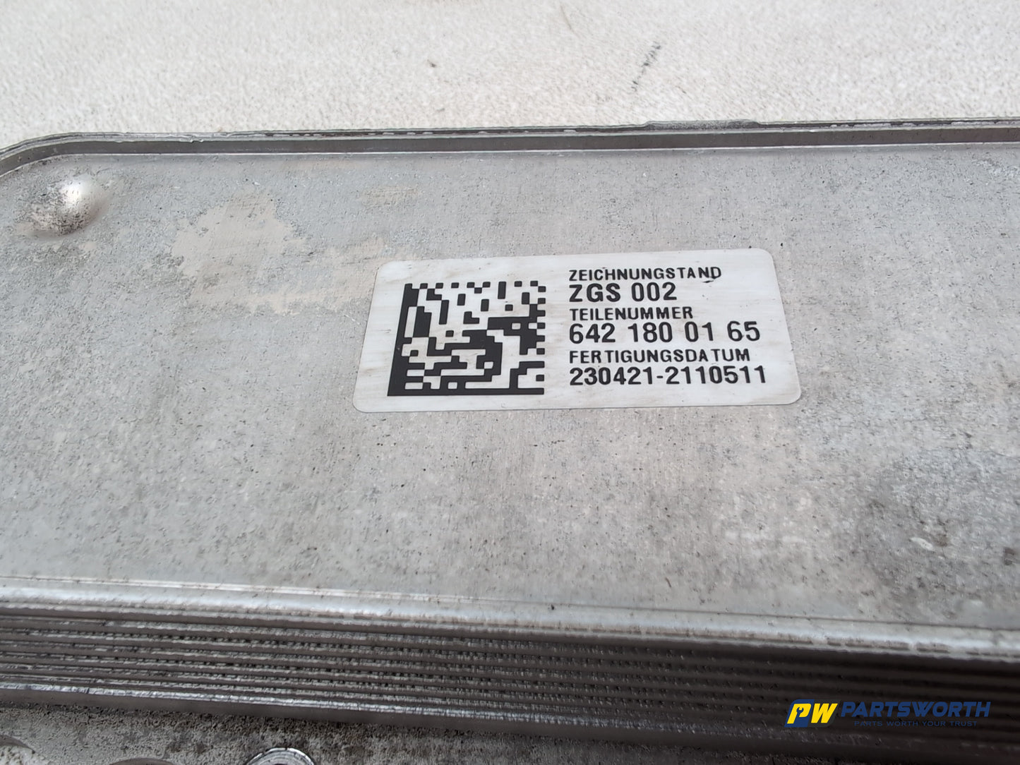 Mercedes-Benz Ml300 Sport Cdi Blue-Cy A Oil Cooler A6421800165 2009-2011 - photo 2