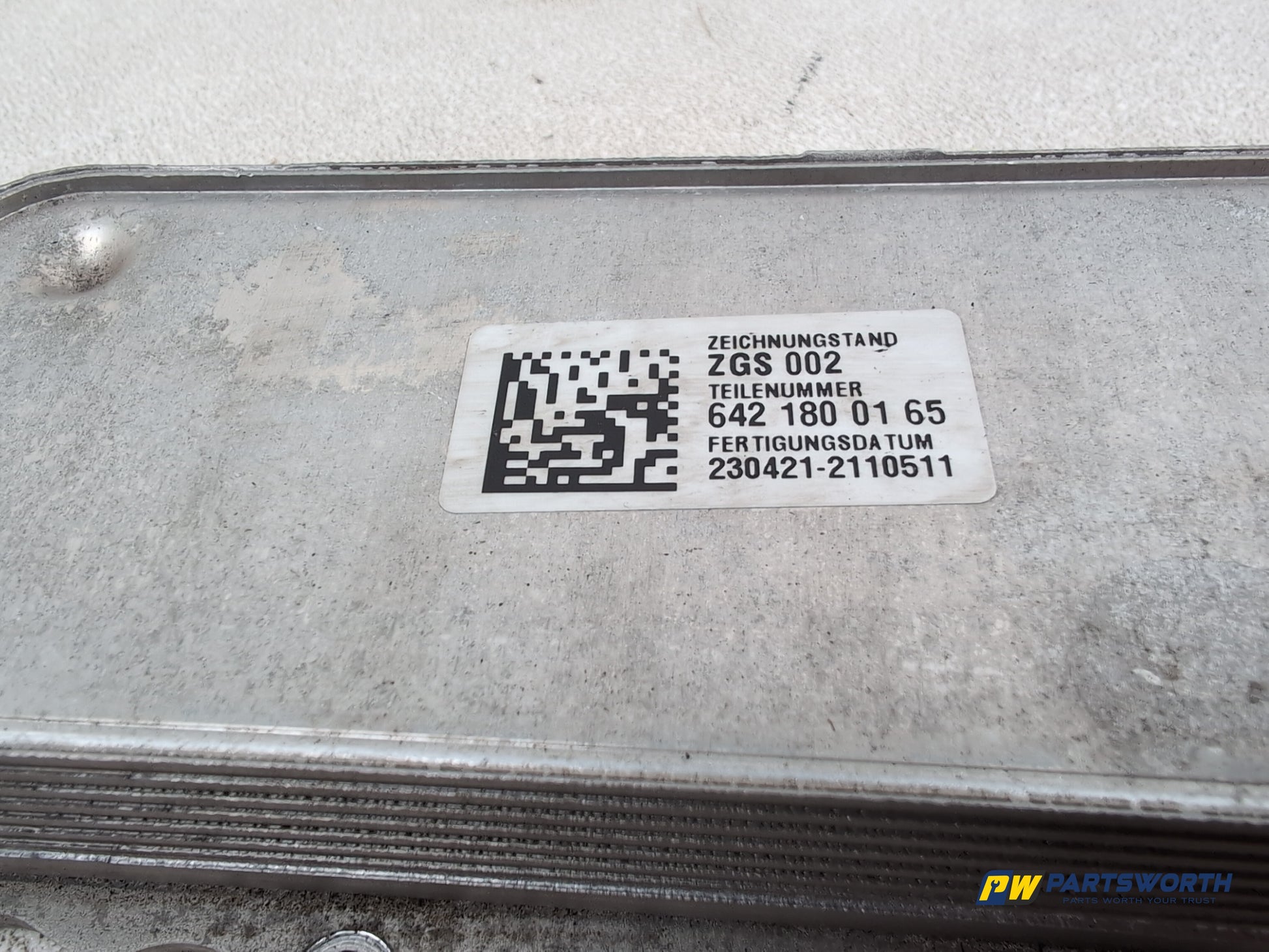 Mercedes-Benz Ml300 Sport Cdi Blue-Cy A Oil Cooler A6421800165 2009-2011 - photo 2