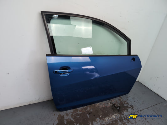 Seat Ibiza Sportrider Door Front Rh Driver Side Blue Lz5f 2008-2012 - photo 2