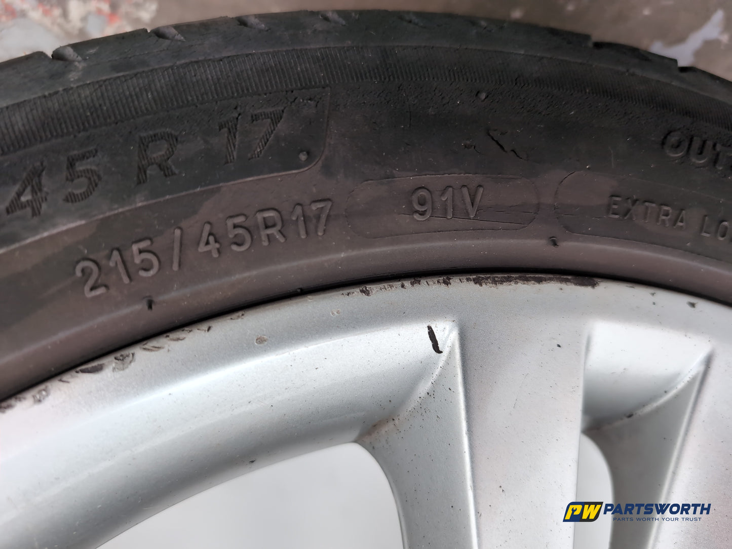 Seat Ibiza Sportrider Alloy Wheel With Tyre 215/45 R17 6j0601025c - photo 8