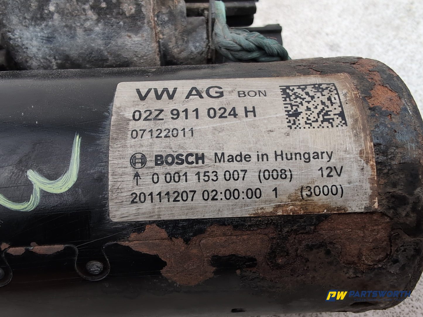 Audi Vw Skoda Seat 1.6l Diesel Starter Motor 02z911024h - photo 2