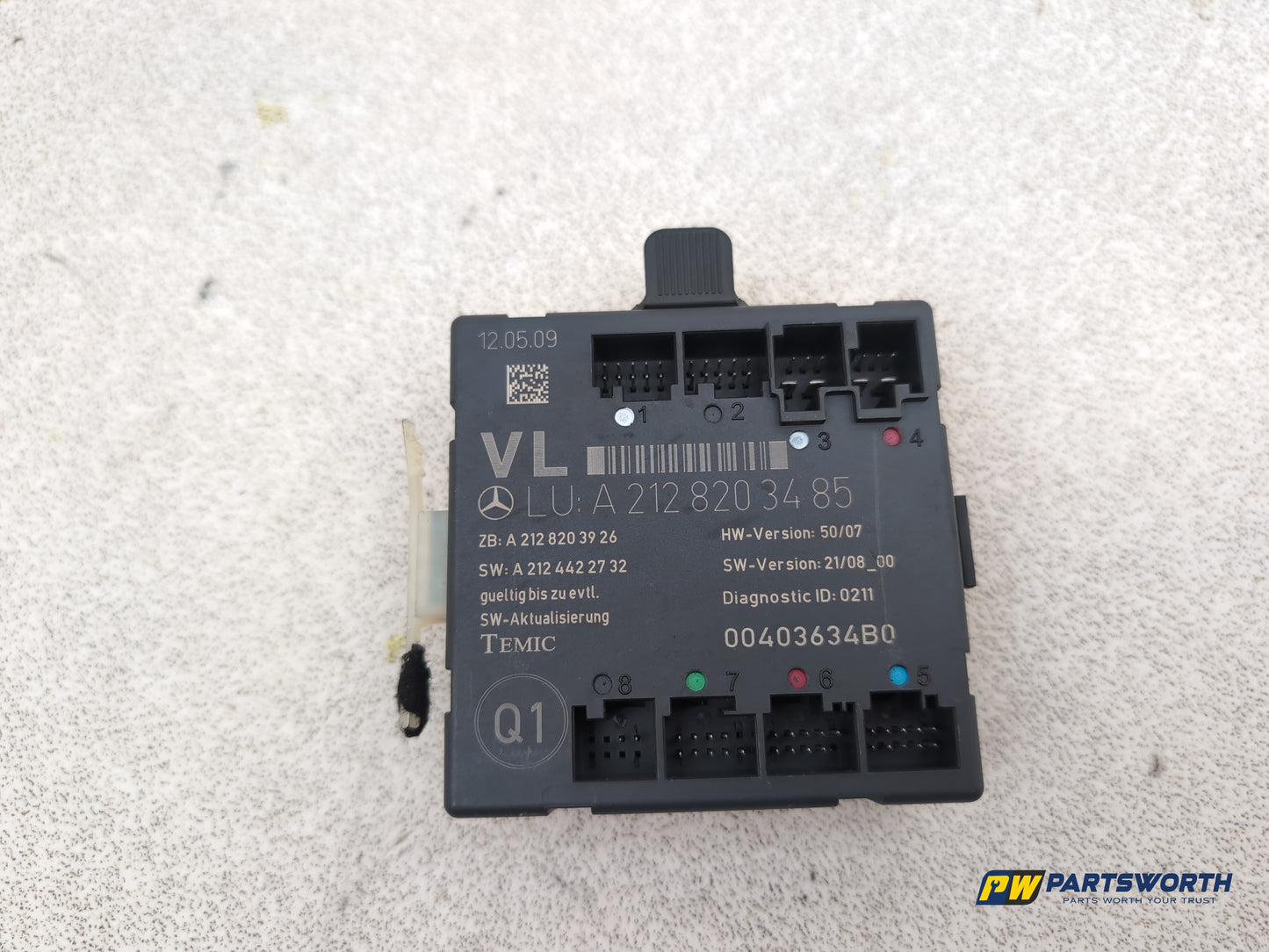 Mercedes-Benz E220 E-Class W212 Door Control Module Front Left A2128203485 - photo 8