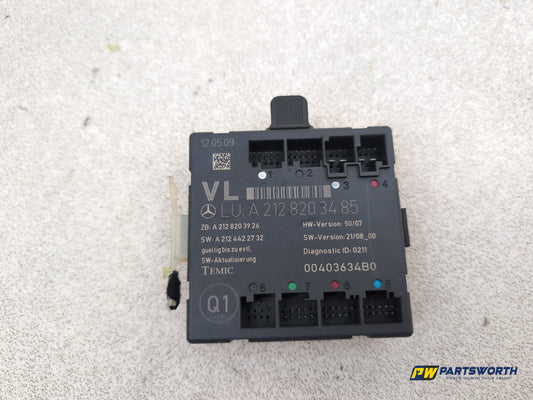 Mercedes-Benz E220 E-Class W212 Door Control Module Front Left A2128203485 - photo 2