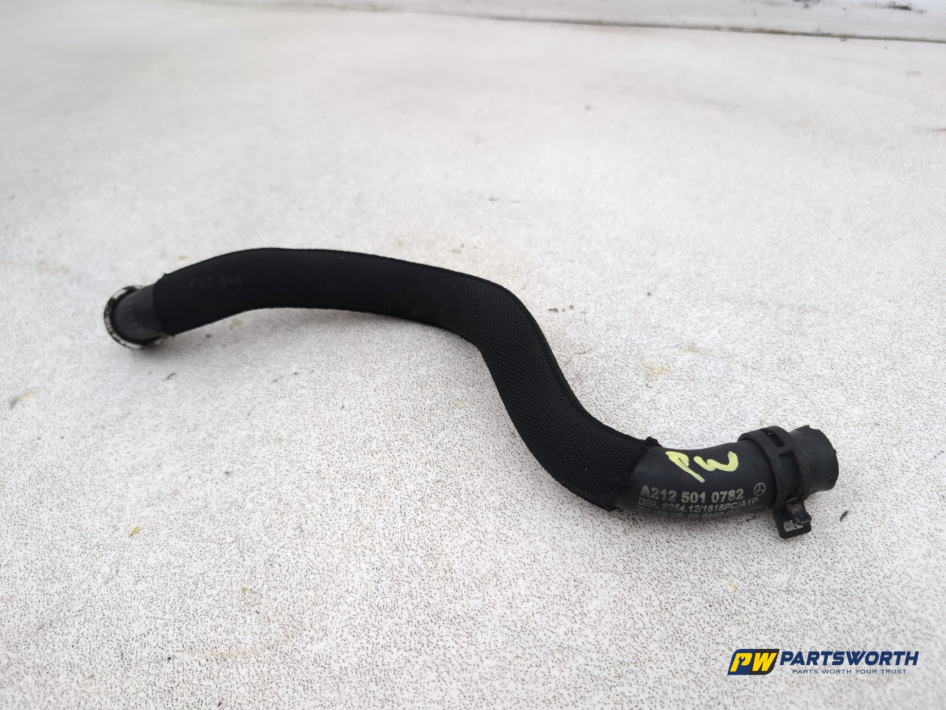 Mercedes-Benz E220 E-Class Blueef-Cy Coolant Hose Pipe A2125010782 2009-2016 - photo 2