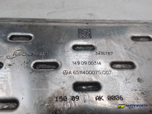 Mercedes-Benz E220 E-Class W212 Egr Cooler A6511400075 2009-2016 - photo 2