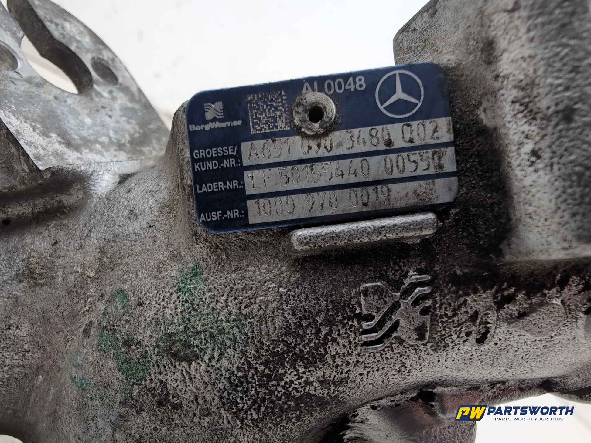 Mercedes-Benz E220 E-Class W212 Turbocharger Pipe A6510903480 2009-2016 - photo 2