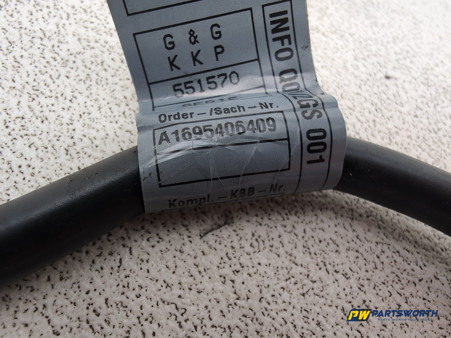 Mercedes-Benz B200 B-Class W245 Negative Battery Terminal Cable A1695406409 - photo 2