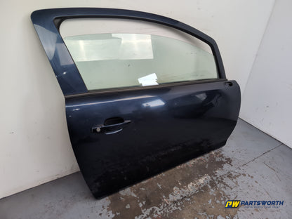 Vauxhall Corsa Se Door Front Rh Driver Side Blue Z22a 2006-2014 - photo 2