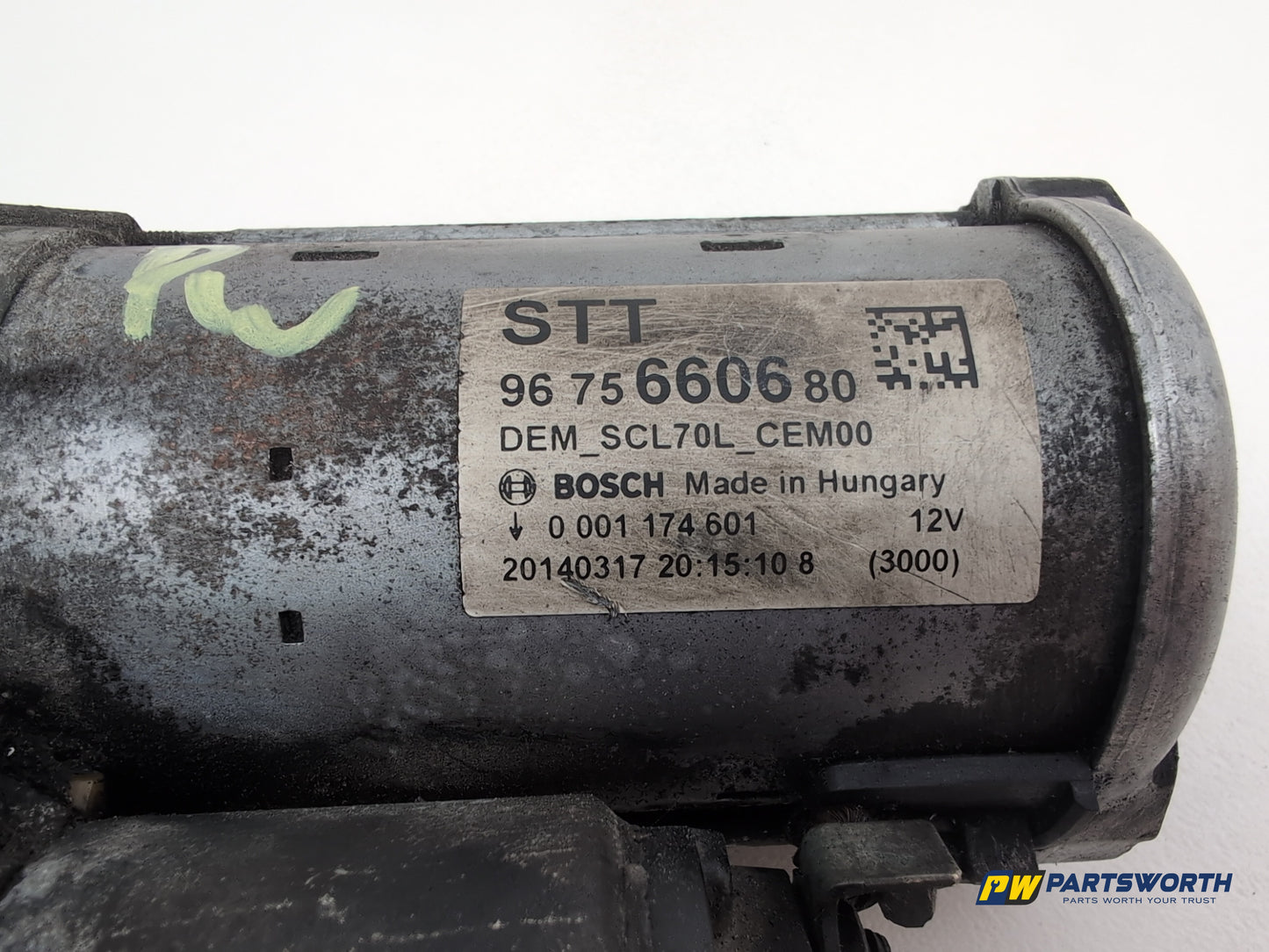 Peugeot 308 Allure Blue Hdi 1.6l Diesel Starter Motor 9675660680 2013-2021 - photo 2