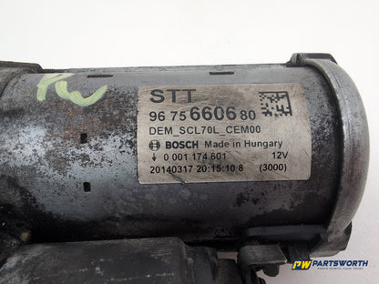 Peugeot 308 Allure Blue Hdi 1.6l Diesel Starter Motor 9675660680 2013-2021 - photo 2