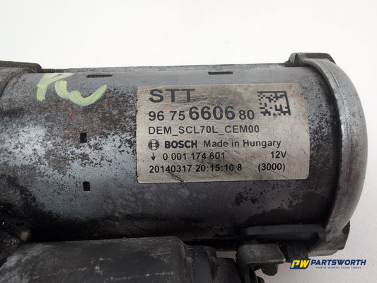Peugeot 308 Allure Blue Hdi 1.6l Diesel Starter Motor 9675660680 2013-2021 - photo 2