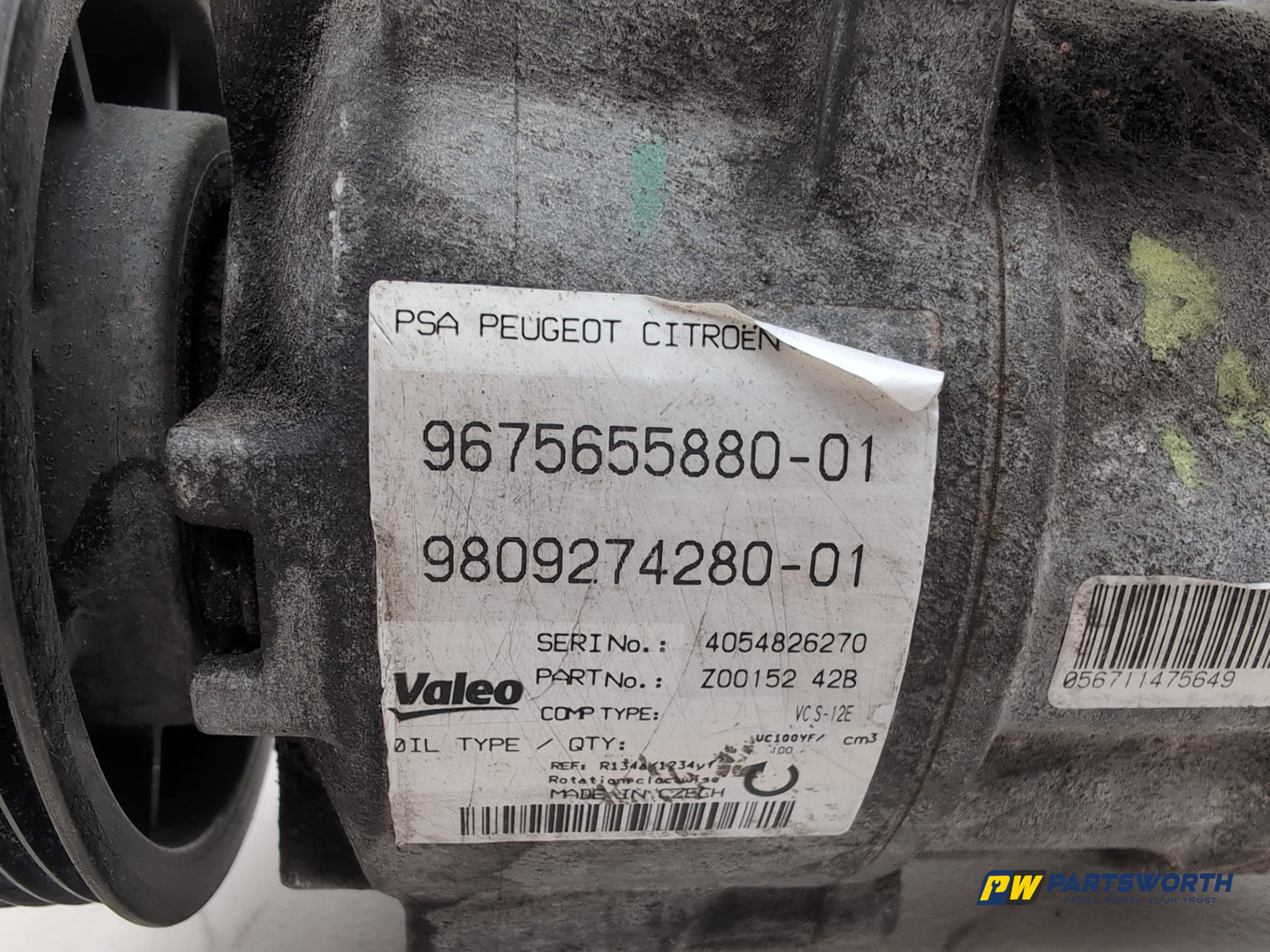 Peugeot 308 Allure Blue Hdi 1.6l Diesel Air Conditioning Compressor 9675655880 - photo 2
