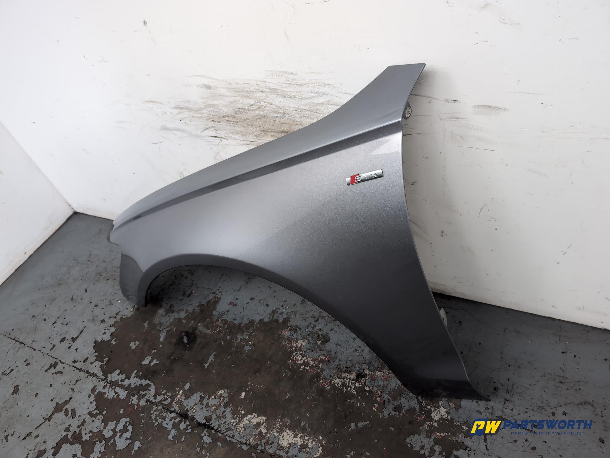 Audi A6 S Line Black Ed Tdi Saloon Wing Front Lh Passenger Side Grey Lx7p - photo 2