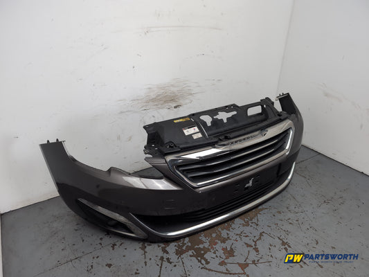 Peugeot 308 Allure Blue Hdi Front Bumper Telluric Brown Kksd 2013-2017 - photo 2
