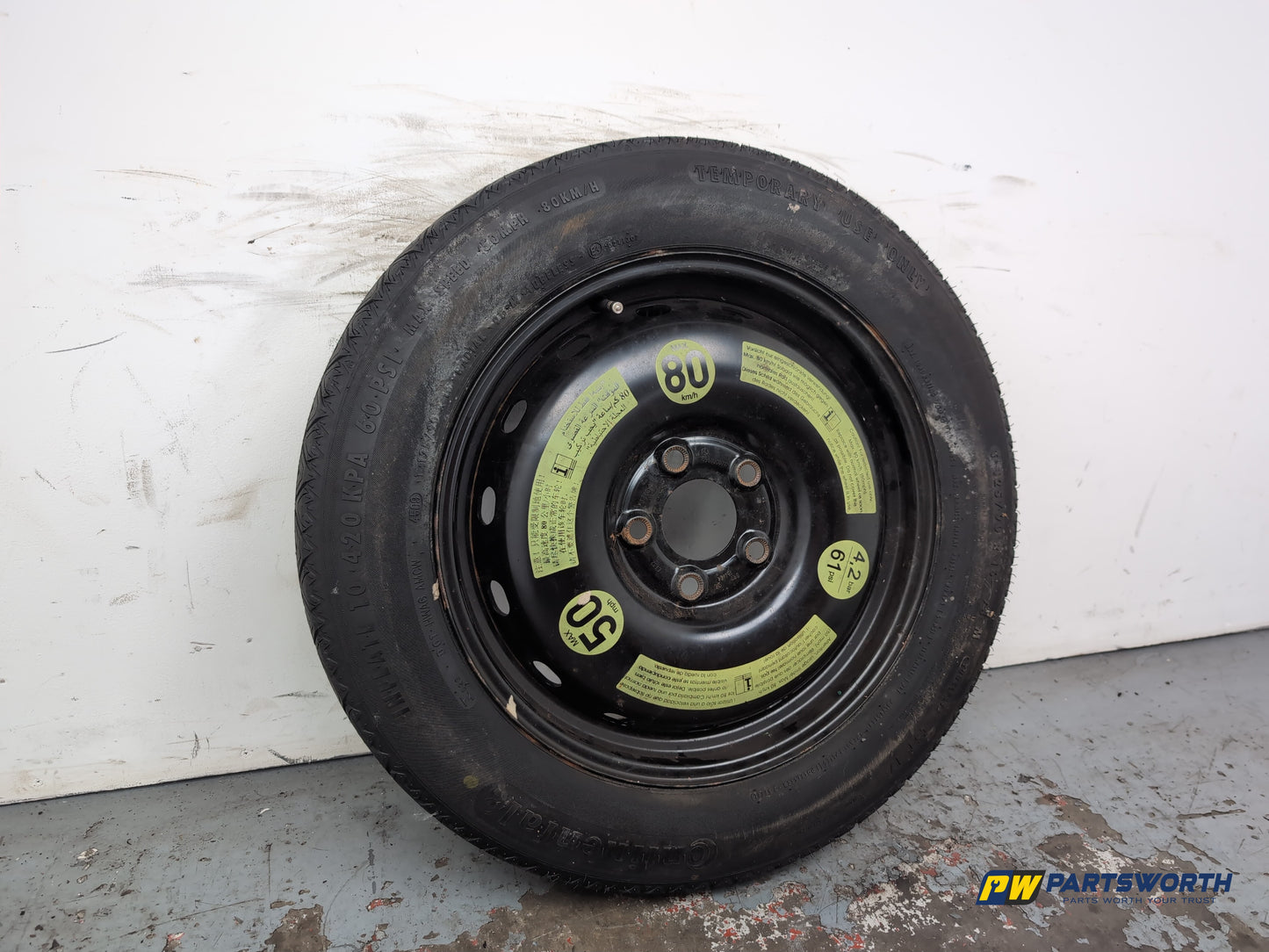 Mercedes-Benz B200 B-Class W245 Space Saver Wheel And Tool Kit 125/90 R16 - photo 2