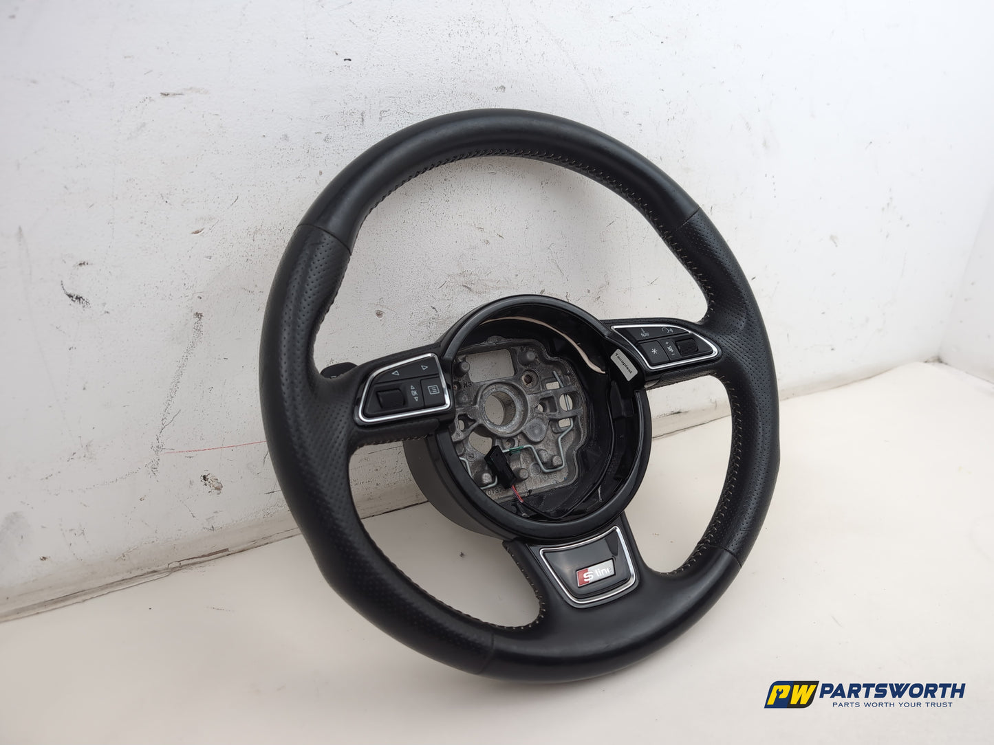 Audi A6 S Line Black Ed Tdi Multifunction Leather Steering Wheel 8x0419091m - photo 2