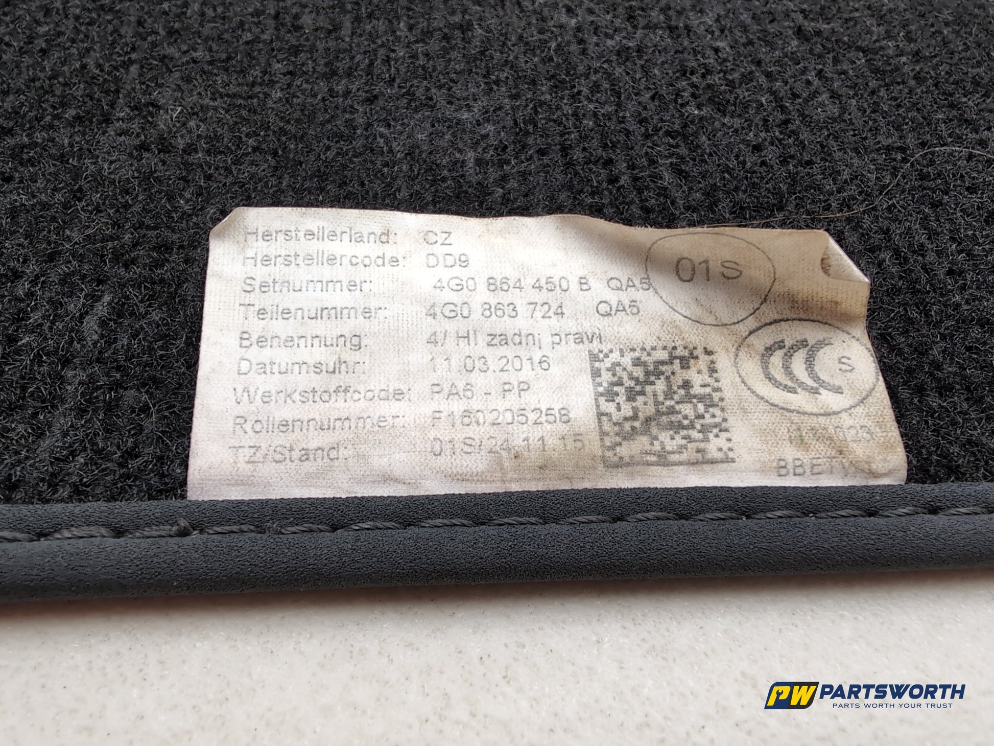 Audi A6 S Line Black Ed Tdi Quat Sa Carpet Floor Mats Black Set Of 4 - photo 8