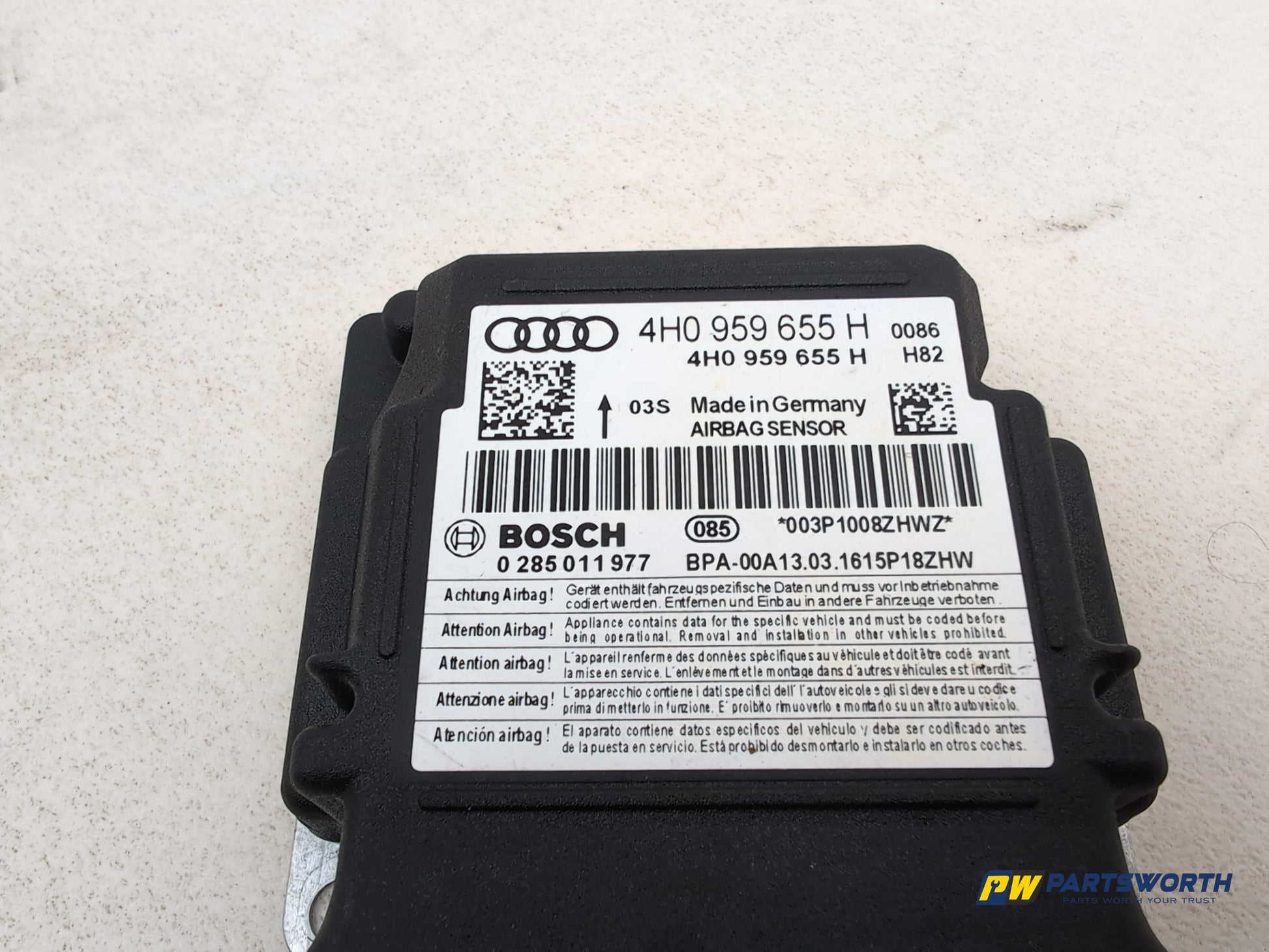 Audi A6 S Line Black Ed Tdi Crash Module Unit Ecu 4h0959655h 2011-2018 - photo 2