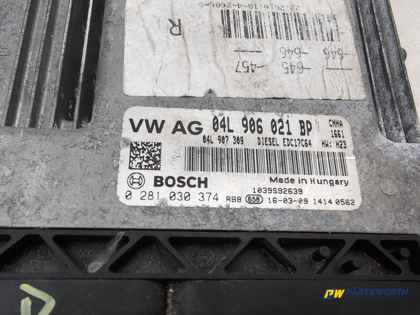 Audi A6 S Line 2.0l Diesel Semi Automatic Engine Ecu Kit Cnha 04l906021bp - photo 2