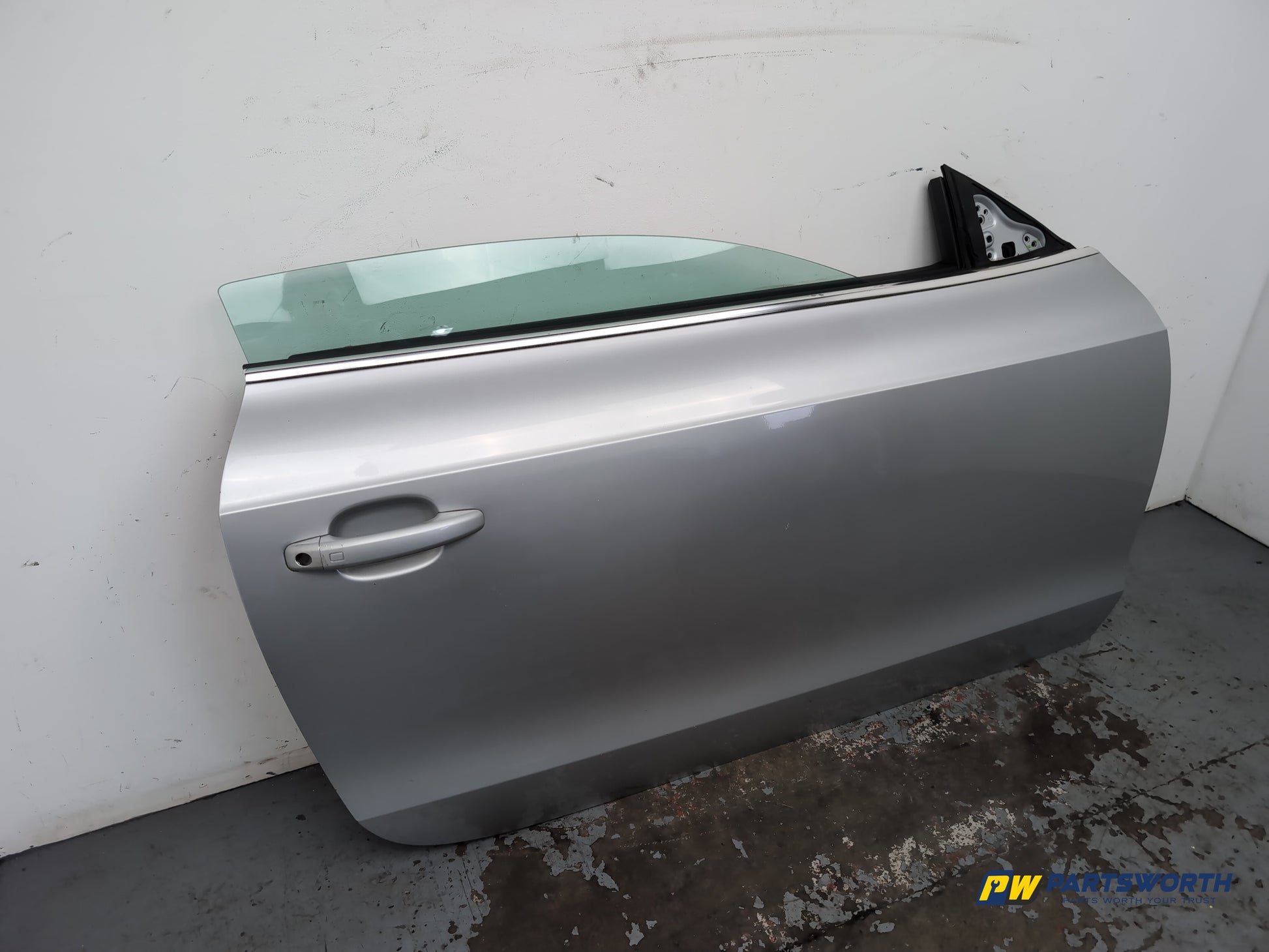 Audi A5 S Line Tdi Coupe Door Front Lh Passenger Side Ice Silver Lx7w 2007-2016 - photo 2