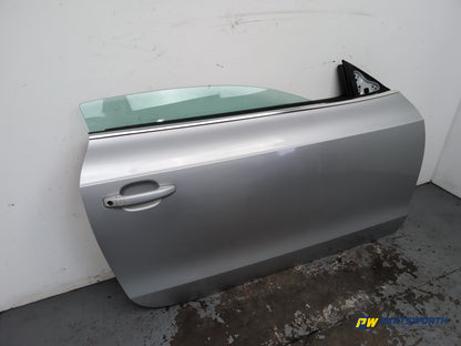 Audi A5 S Line Tdi Coupe Door Front Lh Passenger Side Ice Silver Lx7w 2007-2016 - photo 2