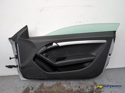 Audi A5 S Line Tdi Coupe Door Front Lh Passenger Side Ice Silver Lx7w 2007-2016 - photo 8