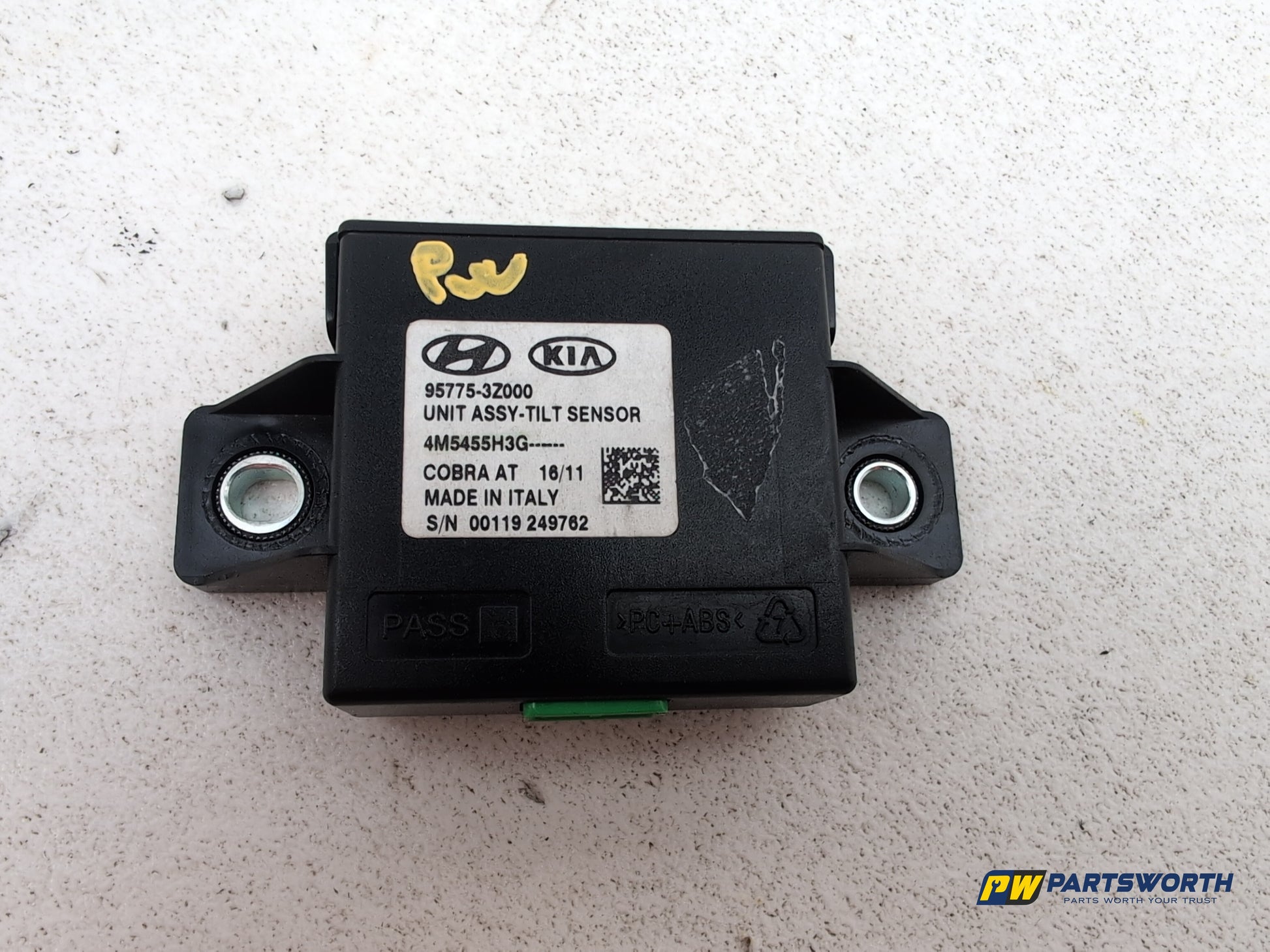 Hyundai I40 Style Blue Drive Tilt Sensor Control Module Ecu 957753z000 2011-2019 - photo 2