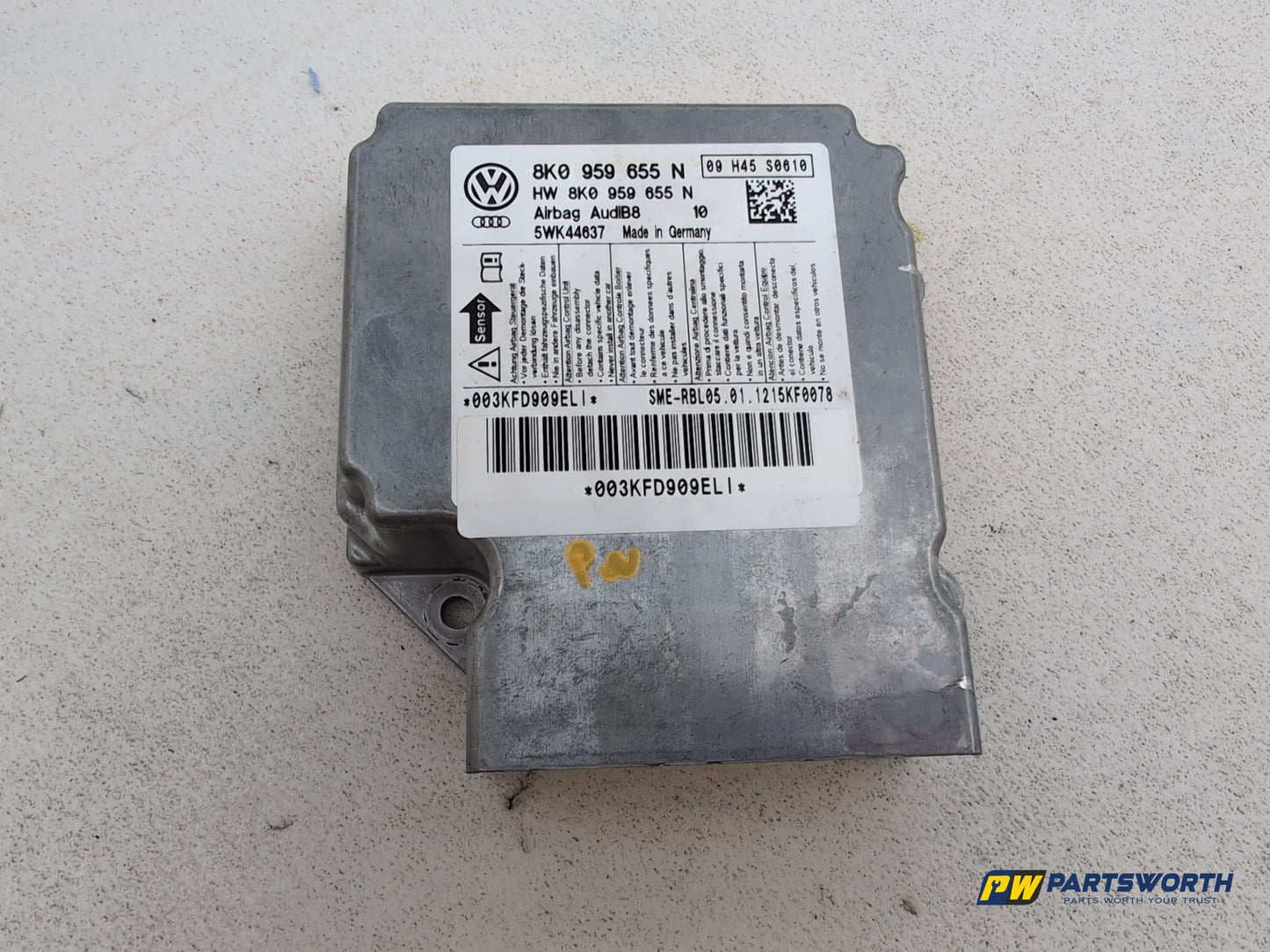 Audi A5 S Line Tdi Quattro Air Saftey Bag Control Module Unit Ecu 8k0959655n - photo 2