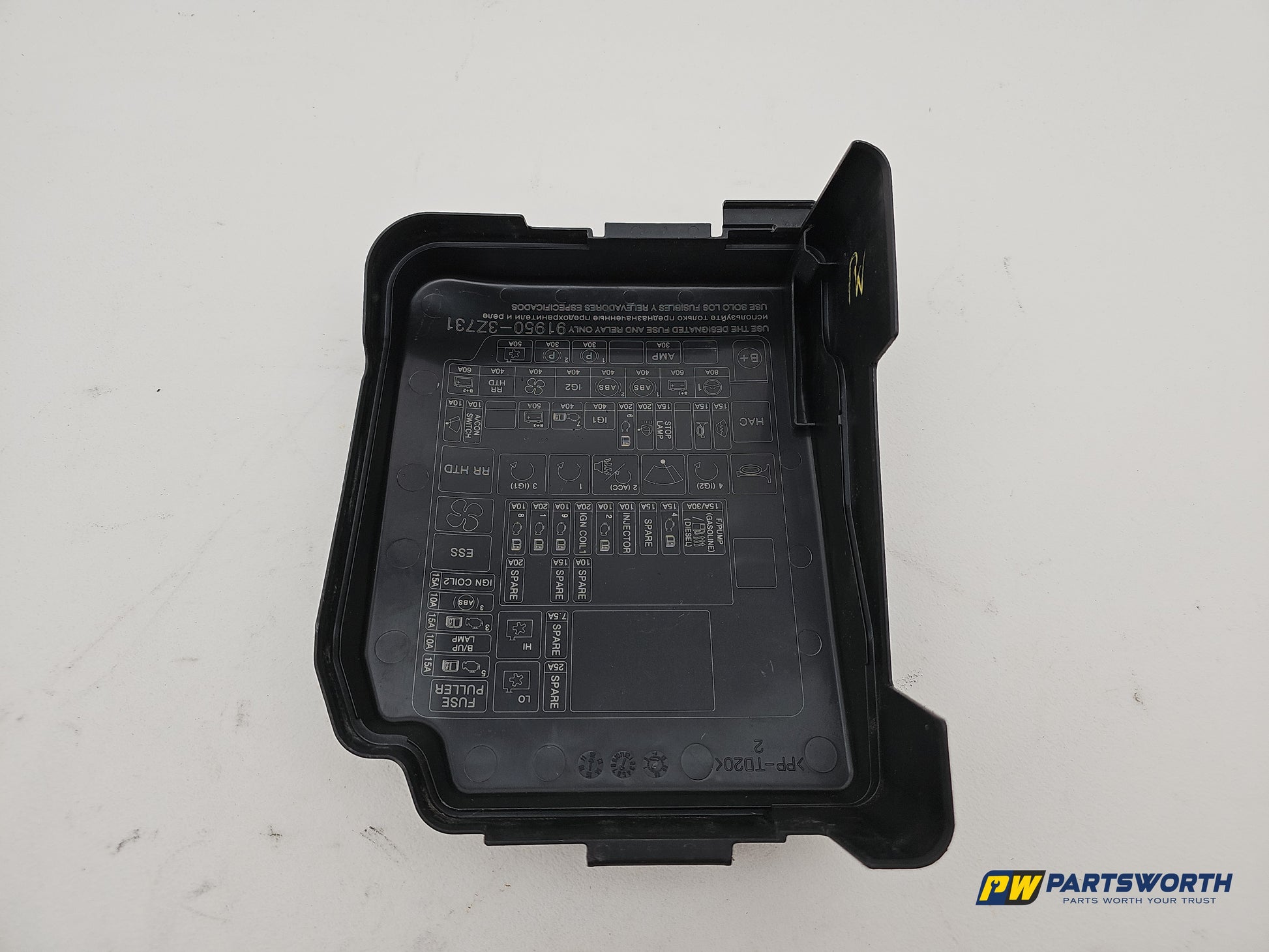 Hyundai I40 Style Blue Drive Crdi Fuse Box Lid Cover 919503z731 2011-2019 - photo 2
