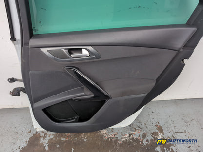 Peugeot 508 Estate Door Rear Rh Driver Side White Pearl Kwed 2011-2018 - photo 8