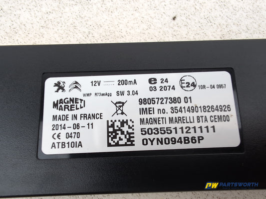 Peugeot 508 Active Bluetooth Connection Module 9805727380 2011-2018 - photo 2